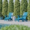 Flash Furniture Blue Adirondack Chairs with Ottoman-Cupholder, 2PK 2-LE-HMP-1045-110-BL-GG - alternate 4